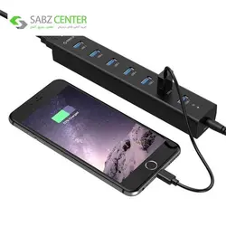 هاب USB 3.0 هفت پورت اوریکو مدل H7013-U3 Orico H7013-U3 7-Port USB 3.0 Hub