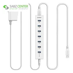 هاب USB 3.0 هفت پورت اوریکو مدل H7013-U3 Orico H7013-U3 7-Port USB 3.0 Hub