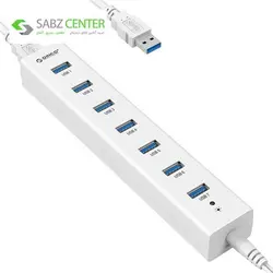 هاب USB 3.0 هفت پورت اوریکو مدل H7013-U3 Orico H7013-U3 7-Port USB 3.0 Hub