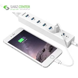 هاب USB 3.0 هفت پورت اوریکو مدل H7013-U3 Orico H7013-U3 7-Port USB 3.0 Hub