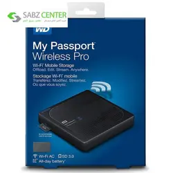 هارددیسک اکسترنال وسترن دیجیتال مدل My Passport Wireless PRO ظرفیت 2 ترابایتWestern Digital My Passport Wireless PRO External Hard Drive - 2TB