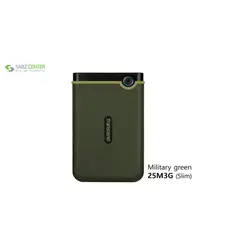 هارد اکسترنال ترنسند مدل StoreJet 25M3G Slim ظرفیت 1 ترابایتTranscend StoreJet 25M3G Slim External Hard Drive - 1TB