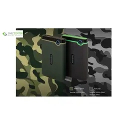 هارد اکسترنال ترنسند مدل StoreJet 25M3G Slim ظرفیت 1 ترابایتTranscend StoreJet 25M3G Slim External Hard Drive - 1TB