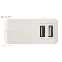 شارژر همراه انرجایزر مدل UE15005 ظرفیت 15000 میلی آمپر Energizer UE15005 15000mAh Power Bank With Pqi TC-93 Wall Charger