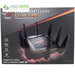 روتر بی‌ سیم ایسوس ROG RAPTURE RT-AC5300 GTAsus ROG RAPTURE RT-AC5300 GT WIreless Roter