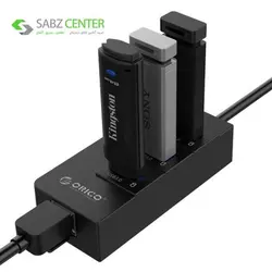 هاب 3 پورت USB 3.0 اوریکو مدل HR01-U3 همراه با پورت RJ45 Orico HR01-U3 3-Port USB 3.0 Hub with RJ45 Port