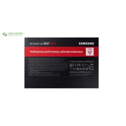 اس اس دی سامسونگ مدل 860 PRO ظرفیت 512 گیگابایتSamsung 860 PRO SSD Drive 512GB