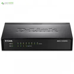 سوییچ 8 پورت POE دی-لینک DES-1008PAD-Link DES-1008PA 8-PORT DESKTOP SWITCH with 4 PoE Ports