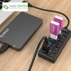 هاب 4 پورت اوریکو مدل W9PH4 Orico W9PH4 4-Port USB-Hub
