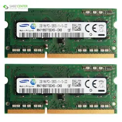 رم لپ‌تاپ DDR3 دو کاناله CL11 سامسونگ 1Rx8 ظرفیت4GBSAMSUNG 1Rx8 DDR3 1600MHz laptop RAM - 4GB