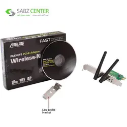کارت شبکه PCI Express بی‌سیم N300 ایسوس مدل PCE-N15 Asus PCE-N15 Wireless N300 PCI Express Network Adapter