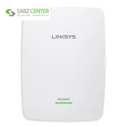 توسعه دهنده محدوده بی‌سیم لینک سیسRE3000W-EKLinksys RE3000W-EK N300 Wireless Range Extender