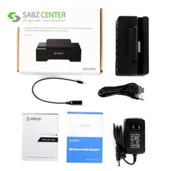 هاب USB3.0 شش پورت به همراه داک اوریکو مدل HSC3-TS Orico HSC3-TS 6 Port USB 3.0 Hub with Dock