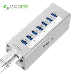 هاب USB 3.0 هفت پورت اوریکو مدل A3H7 Orico A3H7 7-Port USB 3.0 Hub