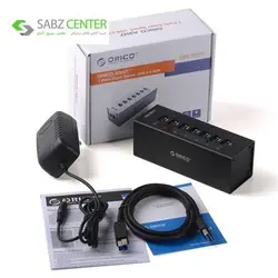 هاب USB 3.0 هفت پورت اوریکو مدل A3H7 Orico A3H7 7-Port USB 3.0 Hub
