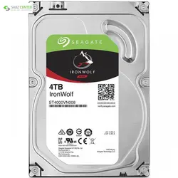 هارددیسک اینترنال سیگیت ST4000VN008 4TBSeagate IronWolf ST4000VN008 Internal Hard Drive - 4TB