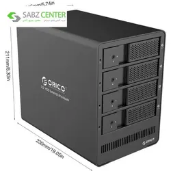 قاب حرفه ای اکسترنال هارددیسک 3.5 اینچی اوریکو مدل 9548RU3 Orico 9548RU3 3.5 inch Profesional External HDD Enclosure