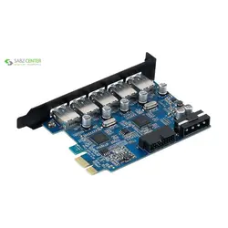 هاب USB3.0 پنج پورت PCI اوریکو مدل PVU3-5O2I Orico 5 Port USB 3.0 PCI Express Card PVU3-5O2I