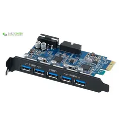 هاب USB3.0 پنج پورت PCI اوریکو مدل PVU3-5O2I Orico 5 Port USB 3.0 PCI Express Card PVU3-5O2I