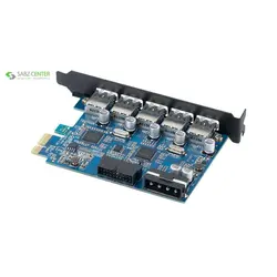 هاب USB3.0 پنج پورت PCI اوریکو مدل PVU3-5O2I Orico 5 Port USB 3.0 PCI Express Card PVU3-5O2I