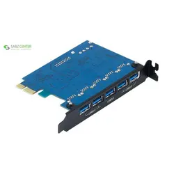 هاب USB3.0 پنج پورت PCI اوریکو مدل PVU3-5O2I Orico 5 Port USB 3.0 PCI Express Card PVU3-5O2I