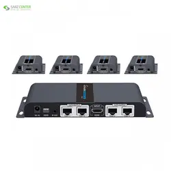 توسعه دهنده تکرارکننده 1به4 HDMI لنکنگLKV714PROLenkeng LKV714PRO 1 to 4 HDMI Extender And Splitter