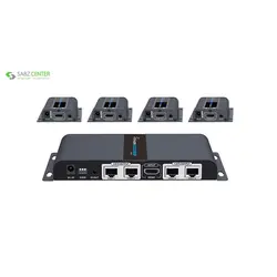 توسعه دهنده تکرارکننده 1به4 HDMI لنکنگLKV714PROLenkeng LKV714PRO 1 to 4 HDMI Extender And Splitter