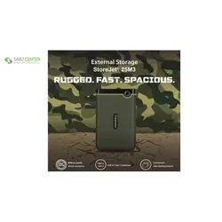 هارد اکسترنال ترنسند مدل StoreJet 25M3S Slim ظرفیت 2 ترابایتTranscend StoreJet 25M3S Slim External Hard Drive - 2TB
