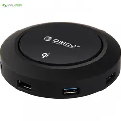 هاب USB-3.0 پنج پورت اوریکو  HCP-5USOrico HCP-5US 5-Port USB 3.0 Hub With Wireless Charger