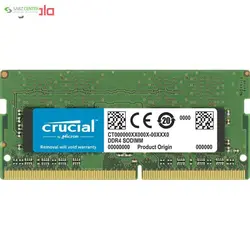 رم لپ تاپ DDR4 کروشیال CT16G4SFD8266 16GBCrucial CT16G4SFD8266 DDR4 2666MHz CL19 Single Channel Laptop RAM - 16GB