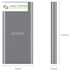 شارژر همراه اوریکو مدل T1 Type-C با ظرفیت 10000 میلی آمپر ساعت Orico T1 Type-C 10000mAh Power Bank