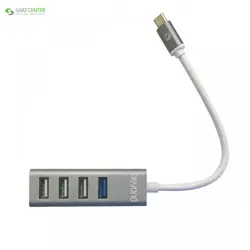 هاب USB-C چهار پورت بیاندBA-450Beyond BA-450 USB-C 4 Ports Hub