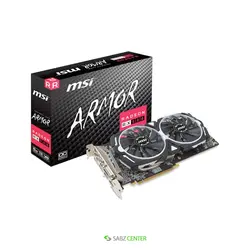 کارت گرافیک ام اس آی مدل msi rx580 RADEON RX 580 ARMOR 8G OCRADEON RX 580 ARMOR 8G OC RX580