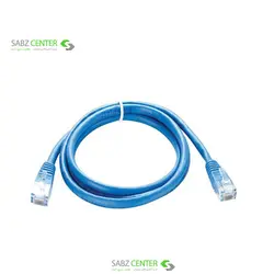 کابل شبکه 2 متری CAT5E آبی رنگ دی-لینک مدل NCB-5EUBLUR1-2D-Link NCB-5EUBLUR1-2 CAT5E UTP 24AWG Patch Cord 2M,PLUG 30U