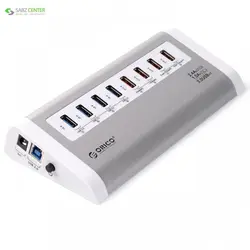هاب اوریکو مدل UH4C4Orico UH4C4 4 Port USB 3.0Hub with 4 Port USB Charger