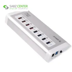 هاب اوریکو مدل UH4C4Orico UH4C4 4 Port USB 3.0Hub with 4 Port USB Charger