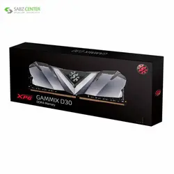 رم دسکتاپ DDR4 ای دیتا XPG GAMMIX D30 8GB ADATA XPG GAMMIX D30 DDR4 3000MHz CL16 SINGEL Desktop RAM - 8 GB
