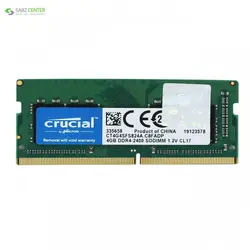 رم لپ تاپ کروشیال DDR4،2400MHZ 4GBRam Laptop Crucial DDR4 2400MHZ Sodimm Ram 4GB