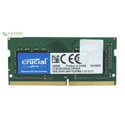 رم لپ تاپ کروشیال DDR4،2400MHZ 4GBRam Laptop Crucial DDR4 2400MHZ Sodimm Ram 4GB