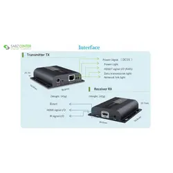 توسعه دهنده تصویر HDMI لنکنگLKV383Lenkeng LKV383 HDMI Extender