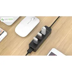 هاب USB 3.0 چهار پورت اوریکو مدل W5PH4-U3-V1 Orico W5PH4-U3-V1 4 Ports USB 3.0 Hub