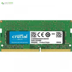 رم لپ تاپ DDR4 تک کاناله 2400مگاهرتز CL17 کروشیال 16GBCrucial DDR4 2400MHz CL17 Single Channel Laptop RAM - 16GB