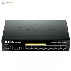 سوییچ 8پورت گیگابیتی غیرمدیریتی دی-لینکDGS-1008PD-Link DGS-1008P 8-Port Gigabit PoE Unmanaged Switch