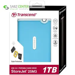 هارد اکسترنال ترنسند مدل StoreJet 25M3 ظرفیت 1 ترابایتTranscend StoreJet 25M3 External Hard Drive - 1TB