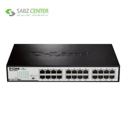 سوییچ 24 پورت گیگابیتی، غیر مدیریتی و دسکتاپ دی-لینک مدل DGS-1024D D-Link DGS-1024D 24-Port Gigabit Unmanaged Desktop Switch