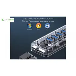 هاب 7پورت USB3.0 اوریکو F7U-U3Orico F7U-U3 Hub