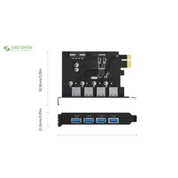 هاب USB 3.0 چهار پورت اوریکو مدل PME-4U Orico PME-4U 4 Ports USB 3.0 Hub
