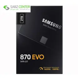 اس اس دی اینترنال سامسونگ EVO 870 ظرفیت 2TBSamsung EVO 870 Internal SSD Drive 2TB
