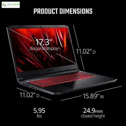 لپ تاپ ایسر nitro5 an517-54-77KGAcer nitro5 an517-54-77KG 17.3 inch laptop