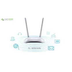 روتر بی‌سیم 300Mbps تی پی-لینک TL-WR840NTP-LINK TL-WR840N 300Mbps New Design Wireless N Router